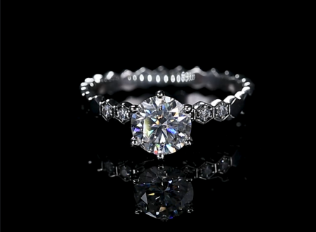 Artificially cultivated honeycomb diamond rings, prices may fluctuate. Please consult customer service before placing an order