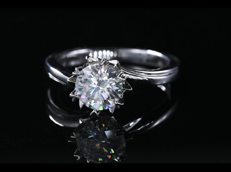 Cultivate diamond twist arm diamond rings, prices may fluctuate, please contact customer service when placing an order