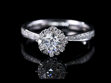 Laboratory cultivation of diamond inlaid diamond rings, price contact customer service