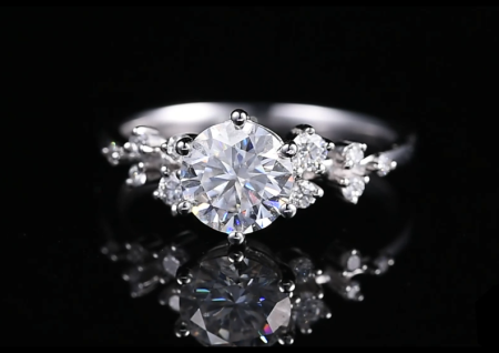 Laboratory cultivation of diamond six claw diamond rings, price consultation customer service