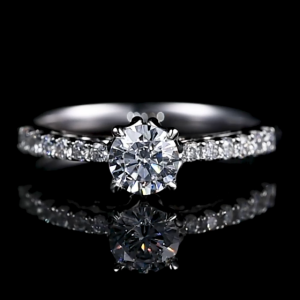 Laboratory cultivation of diamond four claw diamond rings, price consultation with customer service