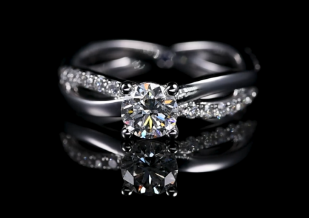 Laboratory cultivation of diamond four claw diamond rings, price consultation with customer service