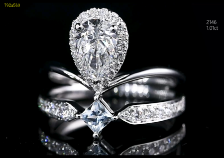 Laboratory cultivation of diamond droplet diamond rings, price consultation with customer service