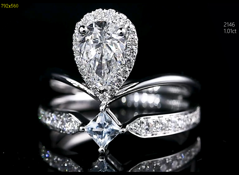 Laboratory cultivation of diamond droplet diamond rings, price consultation with customer service